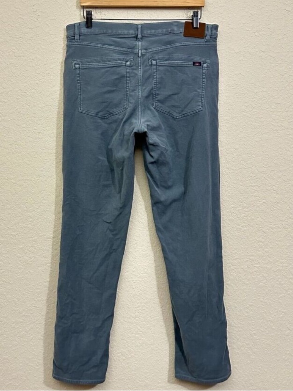 FAHERTY Stretch Terry 5 Pocket Pants Chino in Faded Ocean - Picture 7 of 14